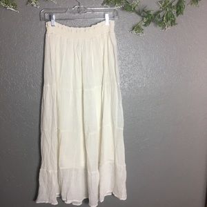 Wrangler Cream Maxi Skirt